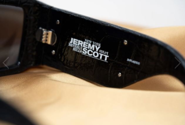 Linda Farrow  by Jeremy Scott Sunglasses Square Black and Grey