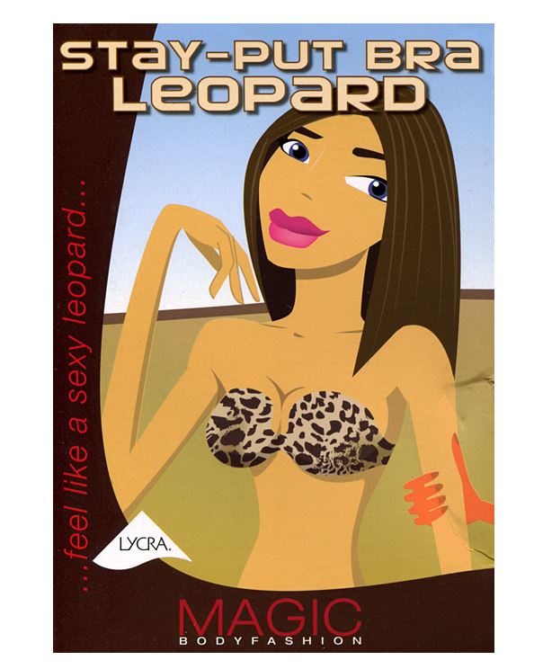 Magic BodyFashion    leopard stay put bra / 85 