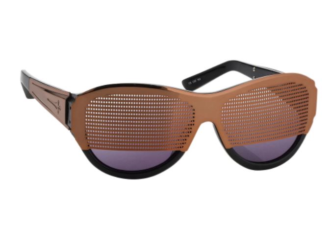 Linda Farrow  by Todd Lynn Sunglasses Special Black with Brown and Purple